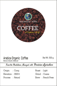 Arabica Organic Coffee (Light - Coarse)