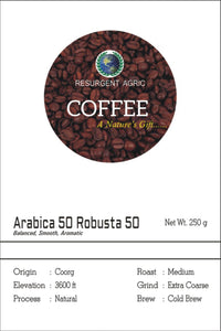 Arabica 50 Robusta 50 (Medium - Extra Coarse)