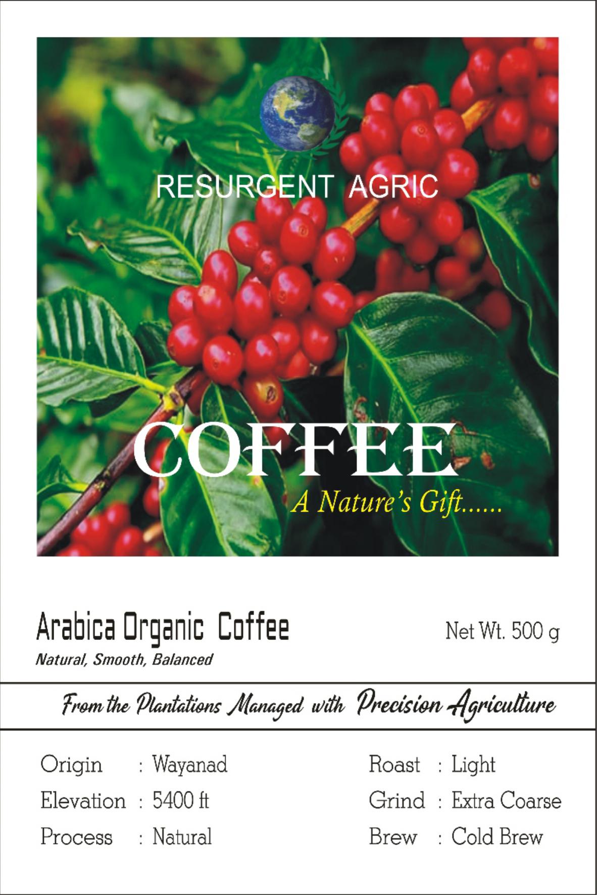 Arabica Organic Coffee (Light - Extra Coarse)