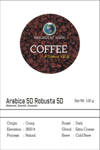 Arabica 50 Robusta 50 (Dark - Extra Coarse)